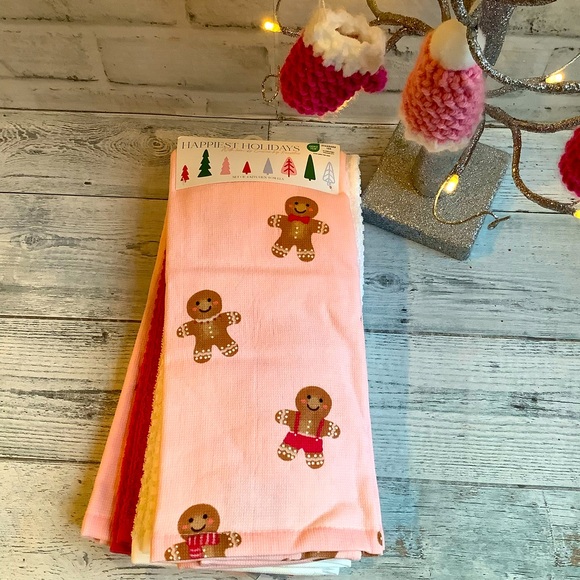 KASSATEX 4pk Gingerbread Kitchen Towels - Picture 2 of 5